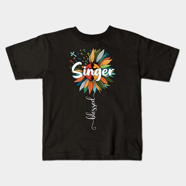 Blessed Singer Kids T-Shirt by Brande